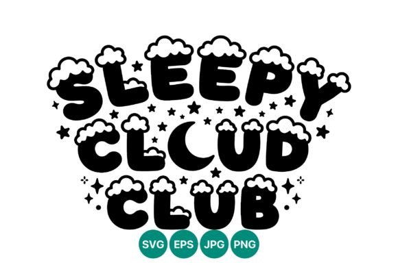 Download Sleepy Cloud Club Script Lettering - Premium Resources