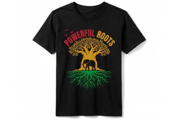 Download Powerful Roots Elephant T-Shirt - Premium Resources
